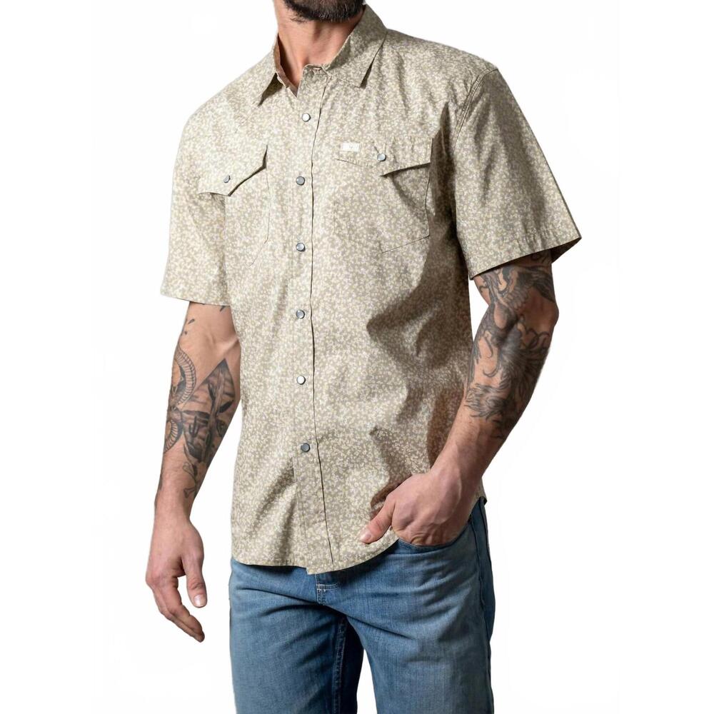 NEW KIMES RANCH bascom short sleeve shirt in sage